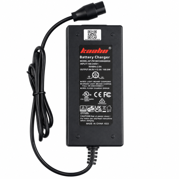 Charger For Kaabo Wolf King GTR And GTR Max 84V 2A Waterproof head 1+2